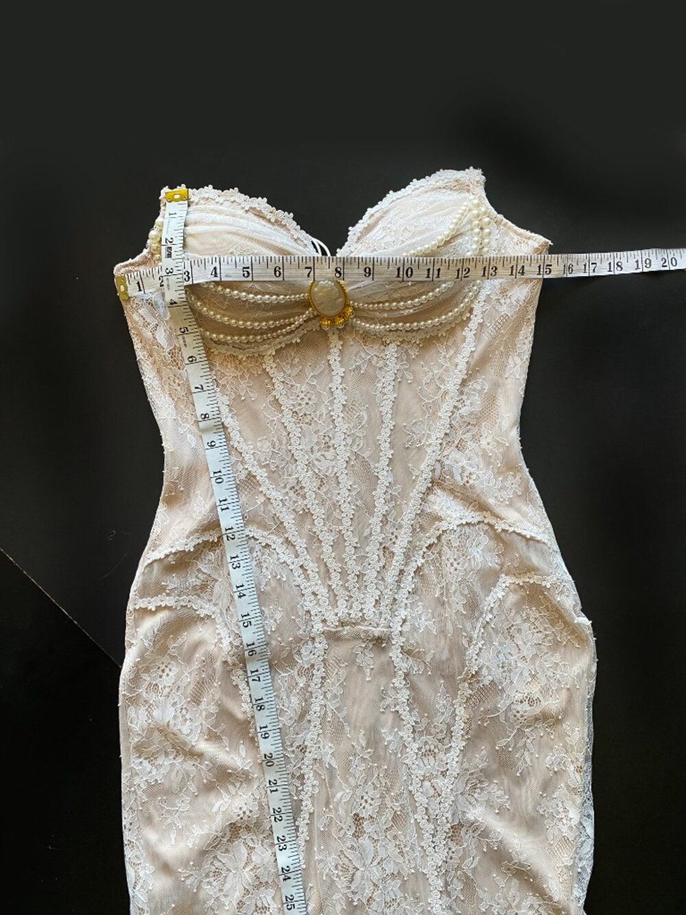 Lacemade Wings of Losie Corset Maxi Dress Gown (NWT) Size L - Picture 6 of 11